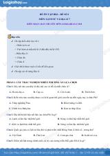 Đề kiểm tra học kì 1 Lịch sử và Địa lí 7 - Đề số 1